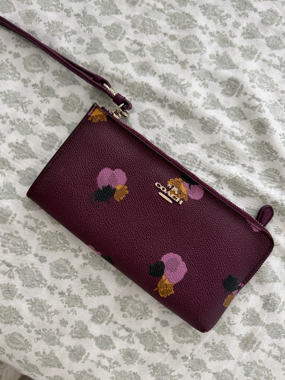 Coach floral wallet